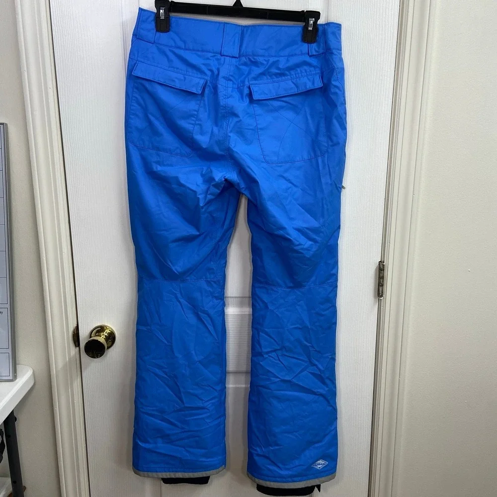 Columbia‎ bugaboo blue fleece lined non-slip Omni-tech ski snow gear pants large